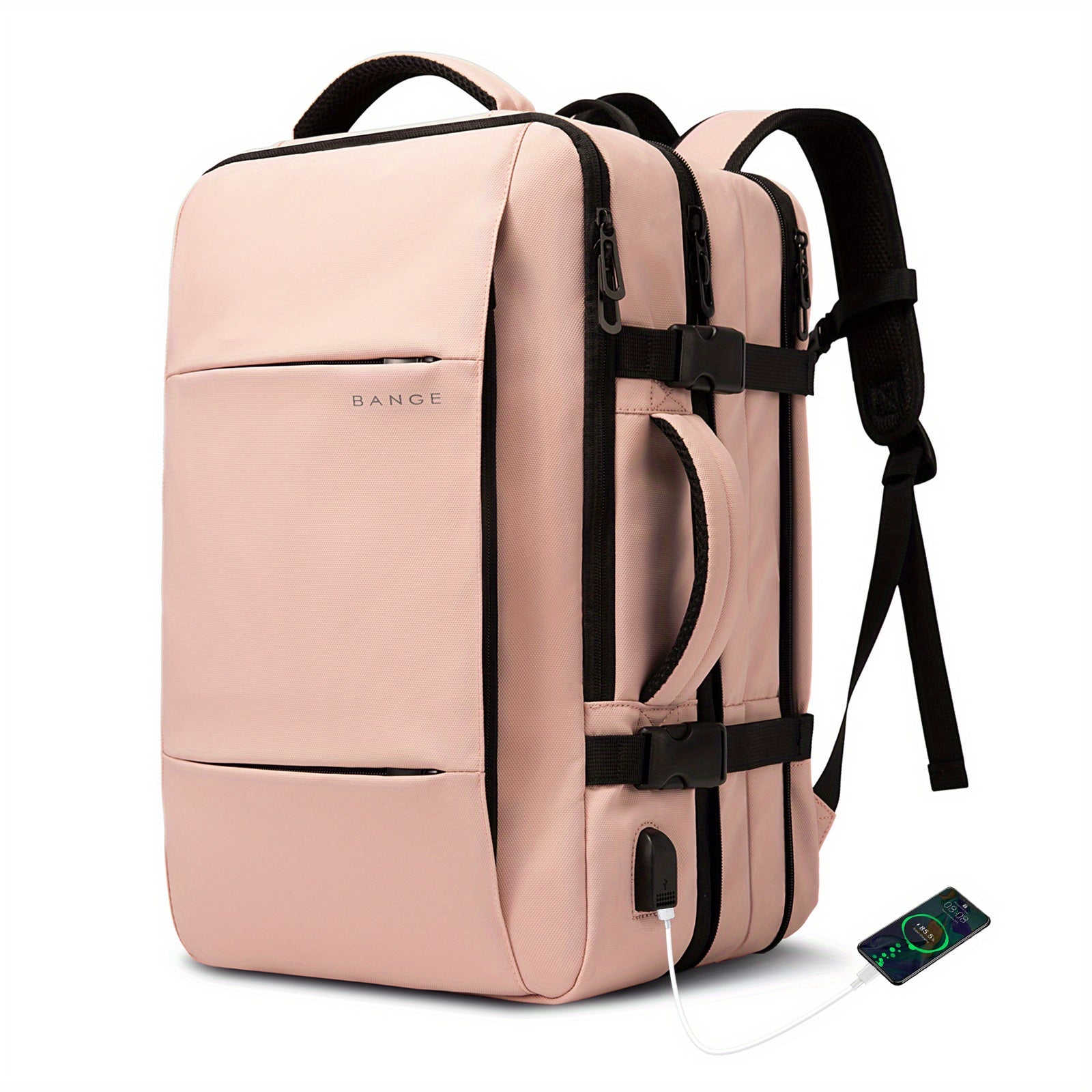 BANGE Exp Travel Laptop Backpack Large Capacity Waterproof USB P