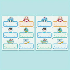 24pcs Washable Name Stickers Personalized Tags Waterproof Label