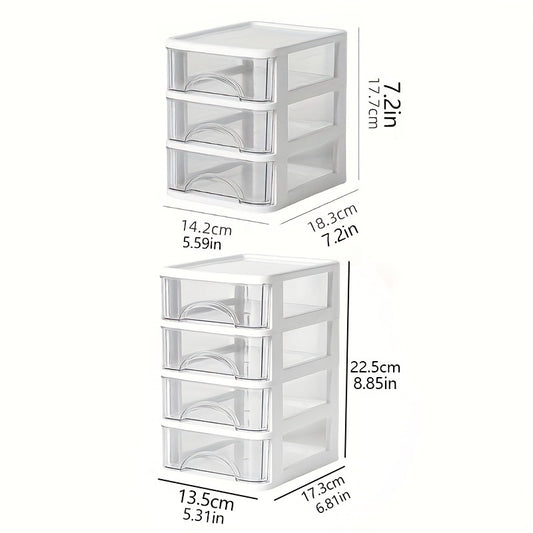 Desktop Transparent Storage Box Small Drawer Type Storage Rack
