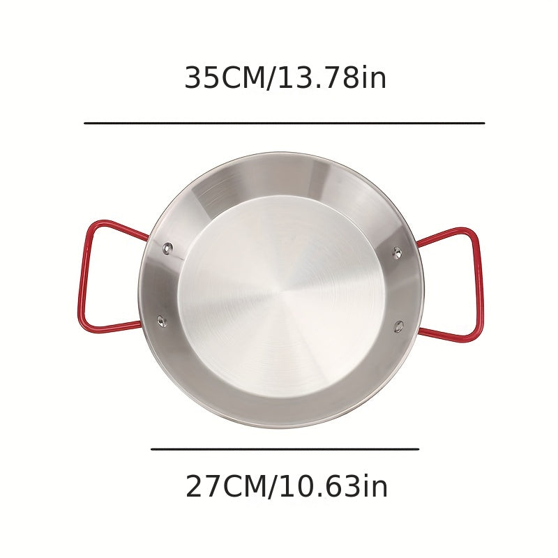 Stainless Steel Seafood Pan Portable Frying Pan Even Heat Cooking Tool