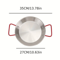Stainless Steel Seafood Pan Portable Frying Pan Even Heat Cooking Tool