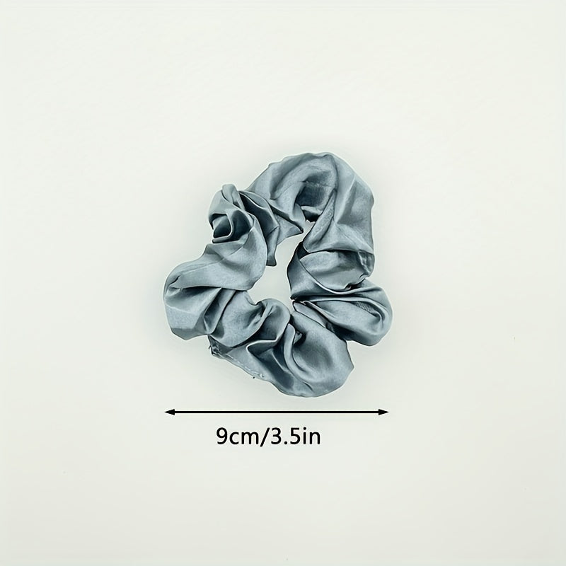 12pcs Scrunchies Hair Tie Soft Hair Rope Elastic Ponytail Holder Women Girls