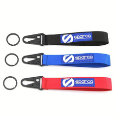 Universal Racing Style Car Modified Fabric Embroidered Keychain
