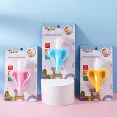 Banana Gum Kids Soft Toothbrush Silicone Grinding St