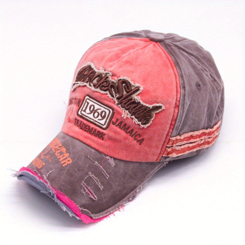 RockShank Alphabets Washed Baseball Cap
