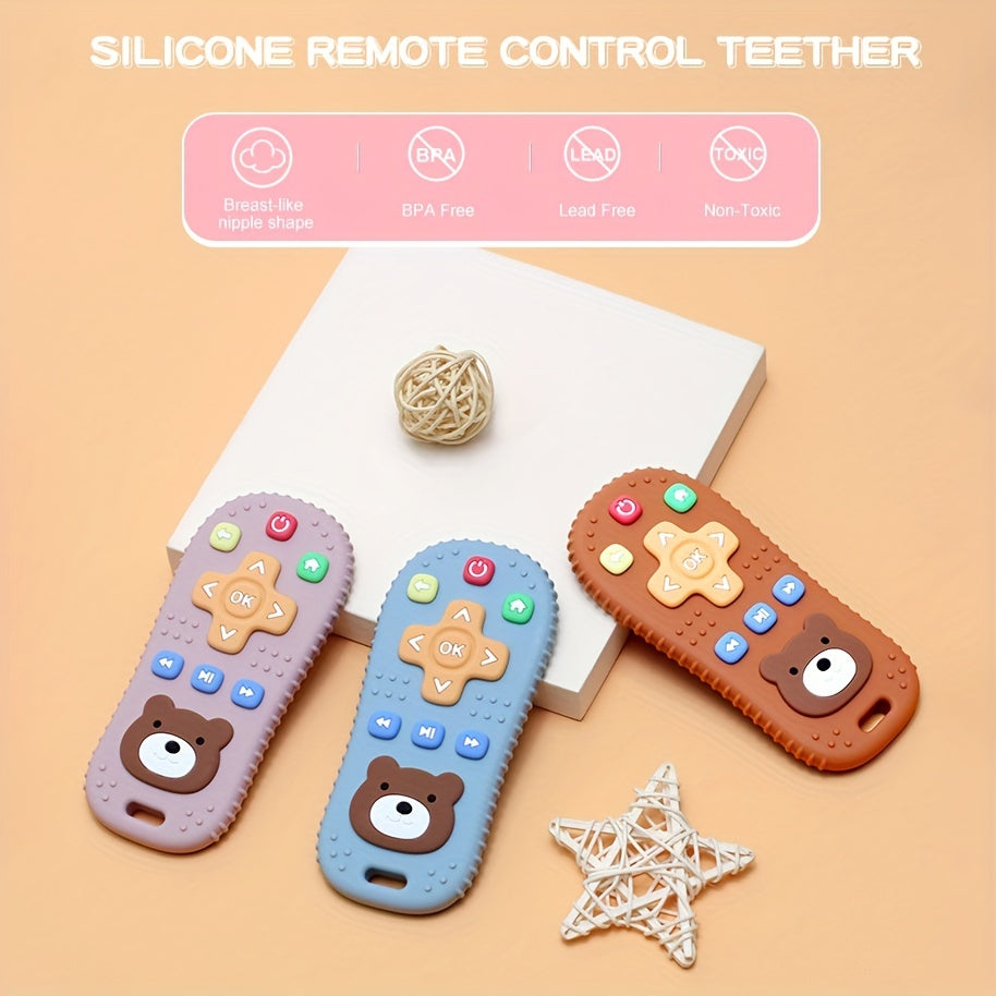 Silicone Teething Toy For Babies Remote Control Shape Teether BPA Free