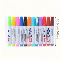 8 Washable Whiteboard Pen Set with Floating Refills