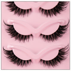 5 Pairs Fox Eye Lashes Winged End Cat Eye Lashes for Party Makeup