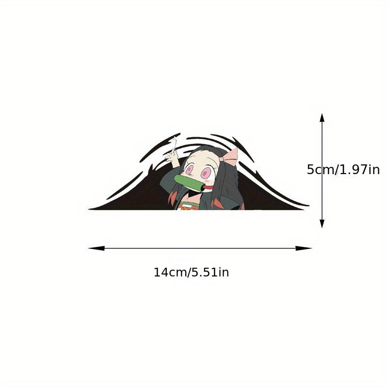 1pc Anime Car Sticker Bumper Rearview Mirror Motorcycle Scratch Decor