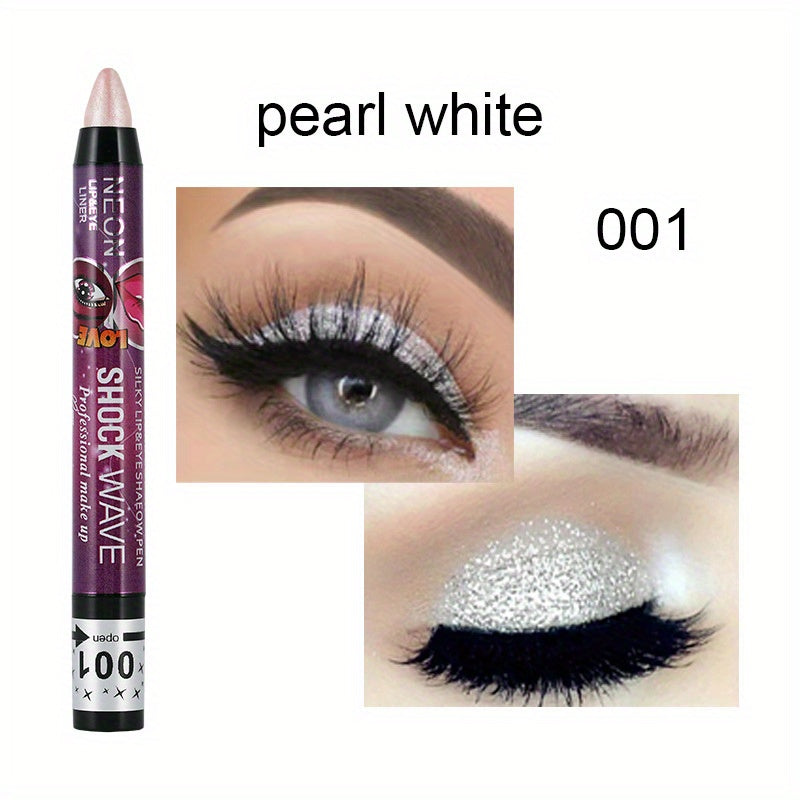 2-in-1 Waterproof Eyeshadow Stick Lip Makeup Pen
