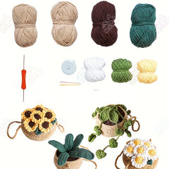 Crochet Yarn Potting Material Package Beginner Crochet Kit