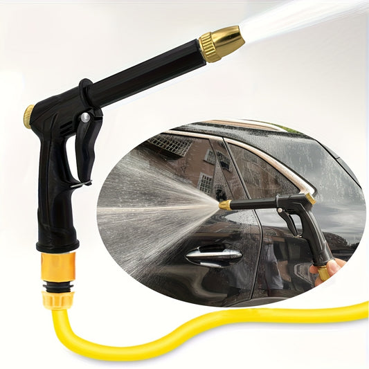 High Pressure Water Gun Portable Hose Nozzle Spray Adjustable Garden Car Pet Cle