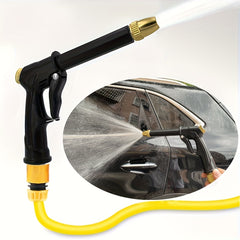 High Pressure Water Gun Portable Hose Nozzle Spray Adjustable Garden Car Pet Cle