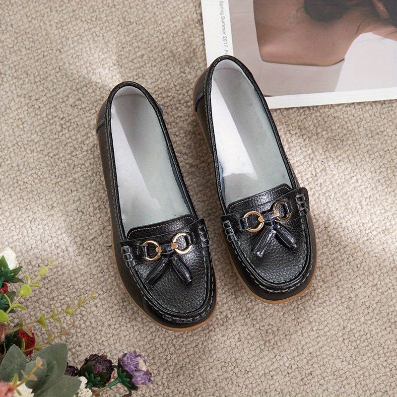 Women's Bowknot Loafers Casual Slip On Shoes