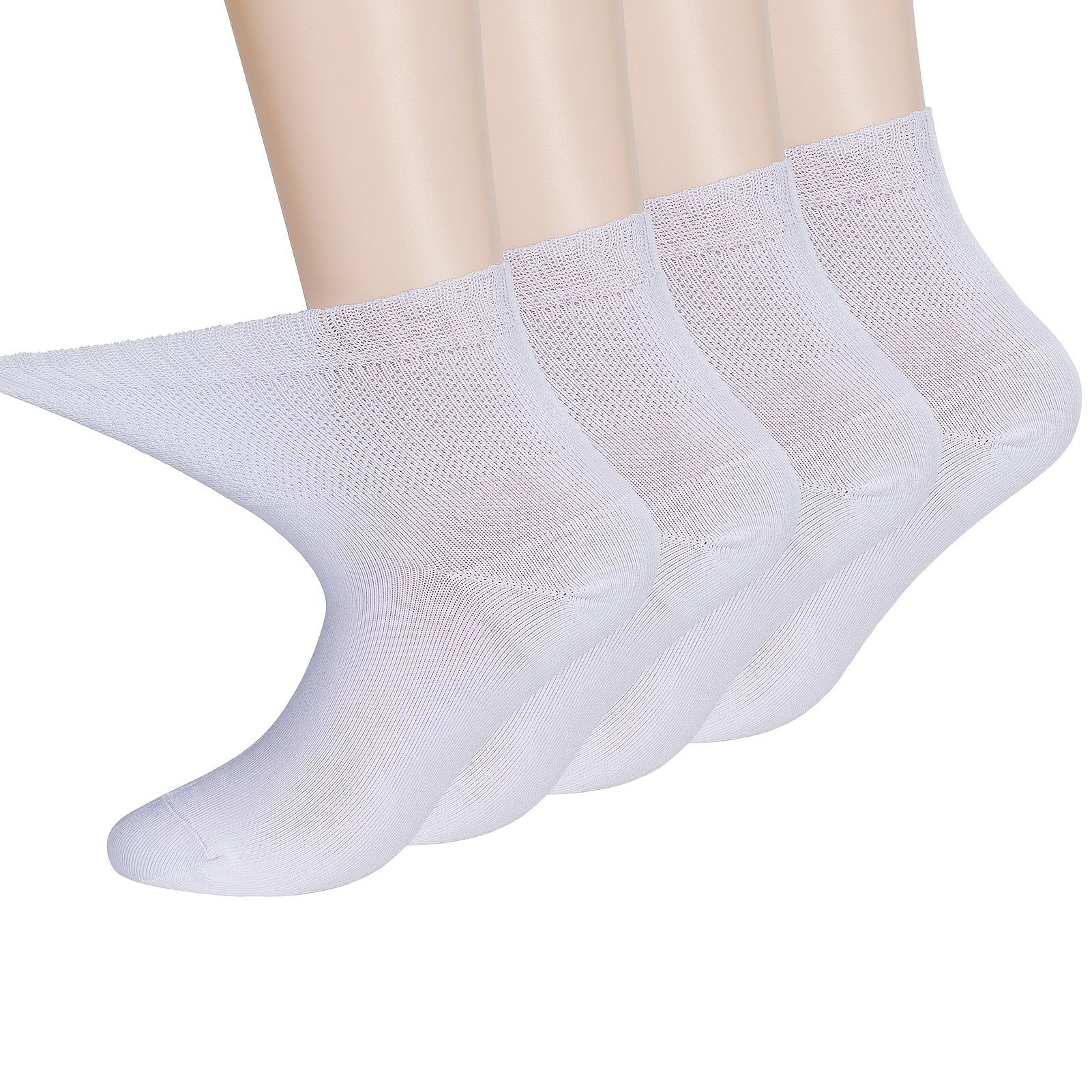 4 Pairs Bamboo Ankle Diabetic Socks Women's Stock