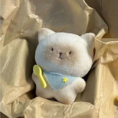 2pcs Mini Plush Kitten Squishy Pendants Soft Fabric Stuffed Animal Dolls