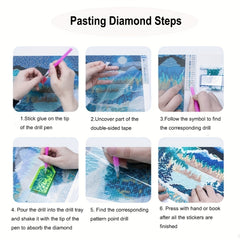 5D Diamond Art Painting Kit for Adults - Round Artificial Diamond Dots Paintings