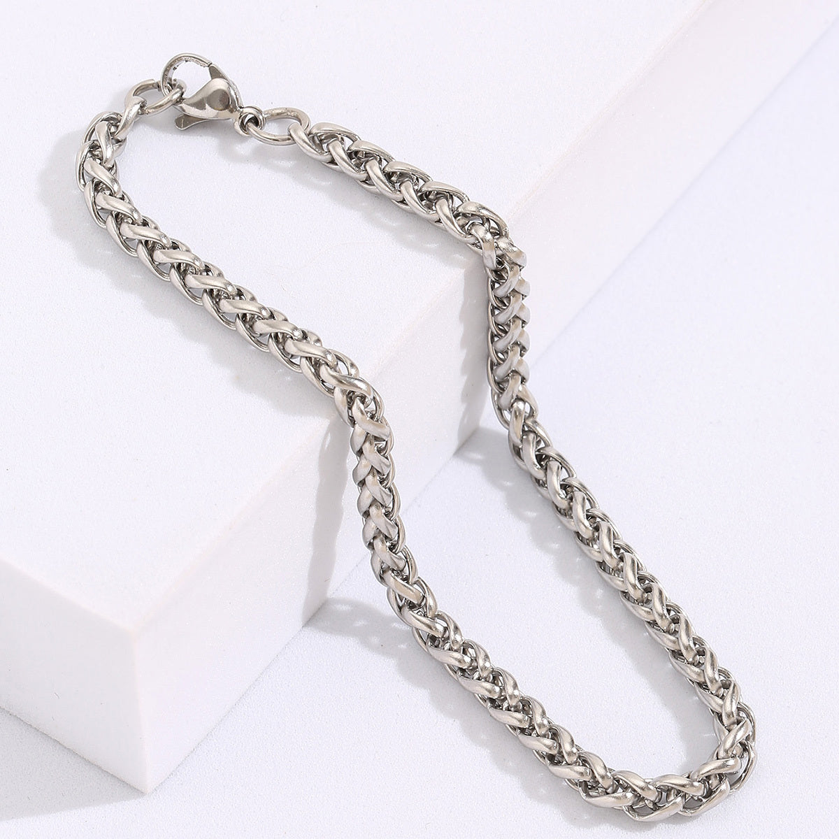 Men's Twist Chain Stainless Steel Bracelet