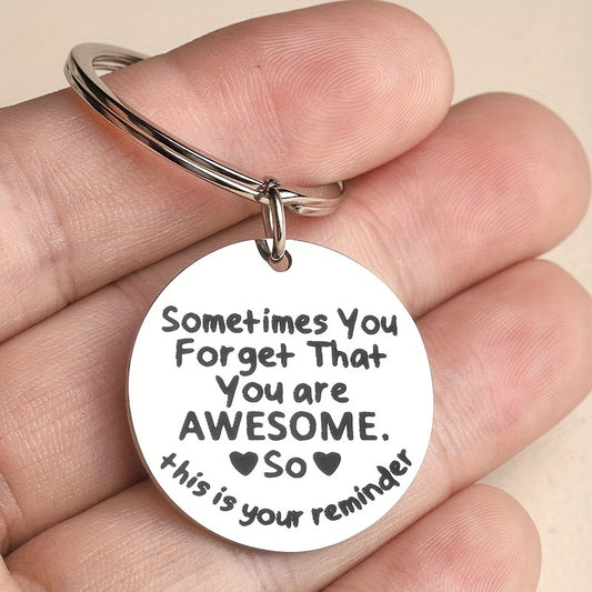 Personalized Motivational Keychain for Boys