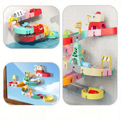 Dinosaur Track Slide & Building Block Wall Bath