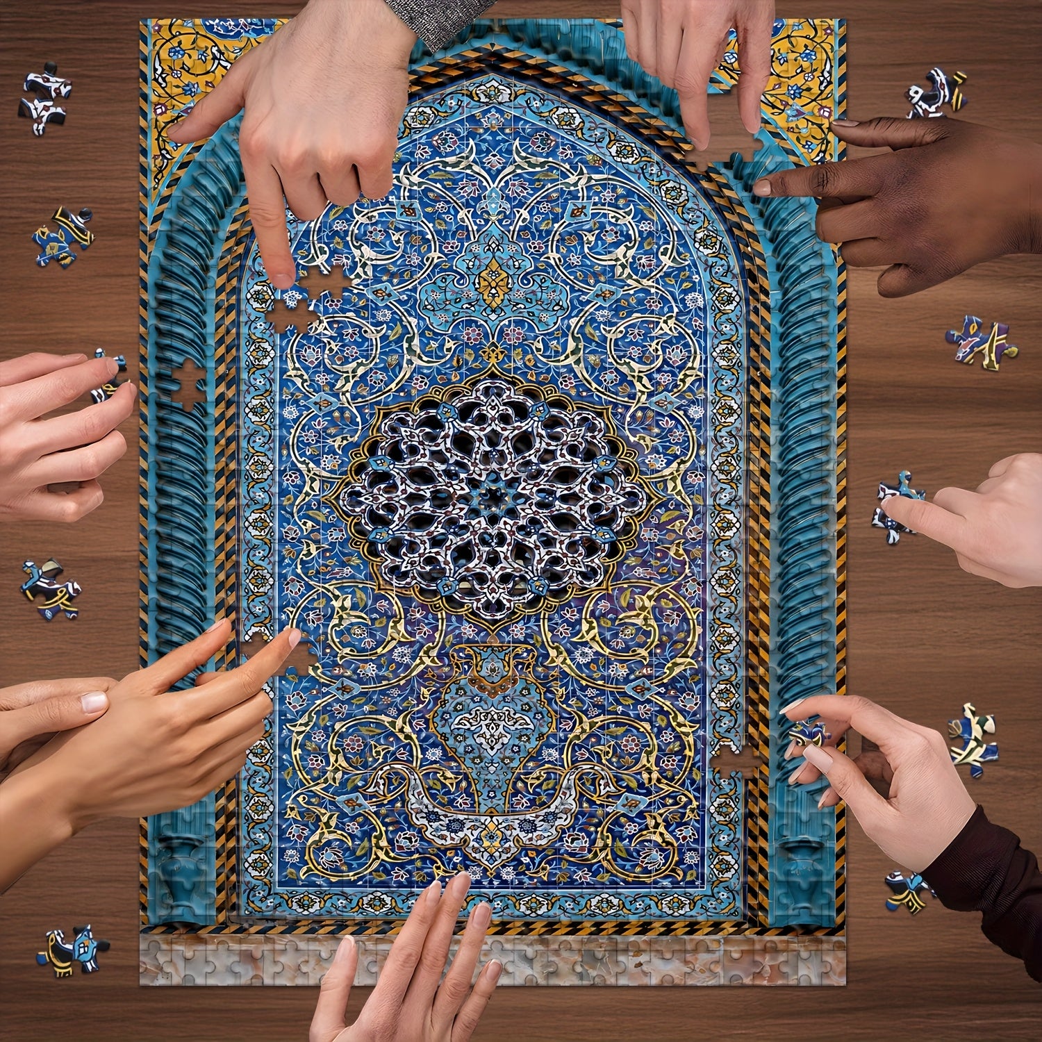 Arab Style Jigsaw Puzzle Intricate Islamic Wooden Craft