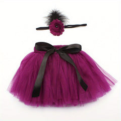 Newborn Tutu Skirt Baby Bunny Skirt Purple