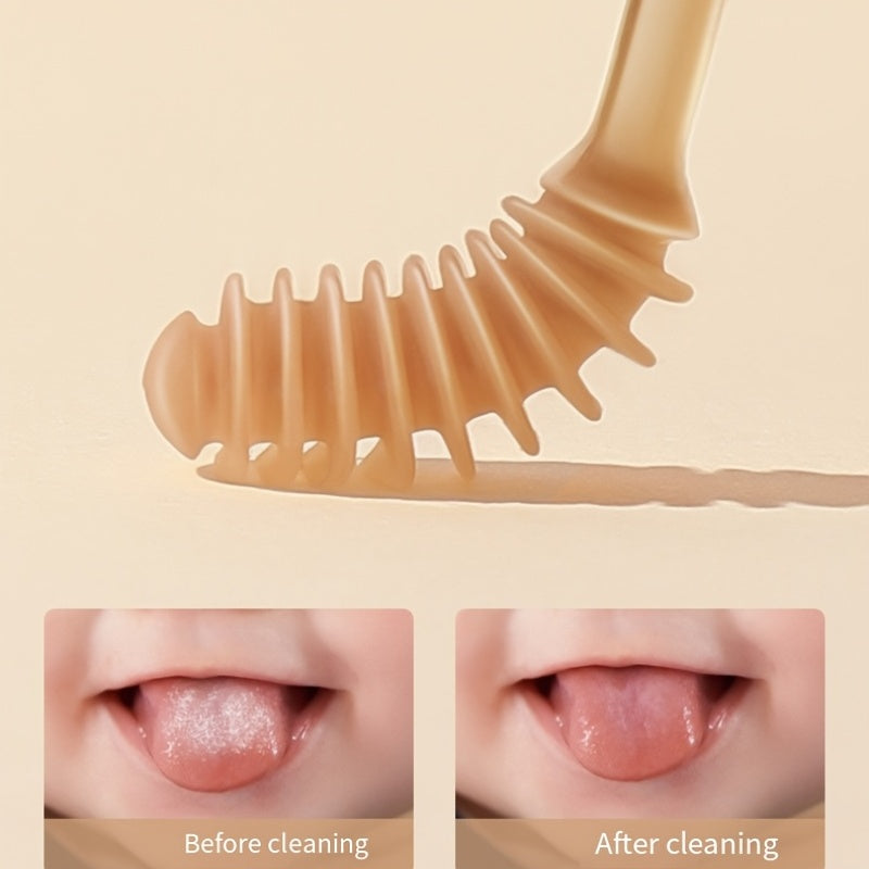 Baby Toothbrush Set - Silicone Tongue Cleaner & Toothbrush for Oral Hygiene