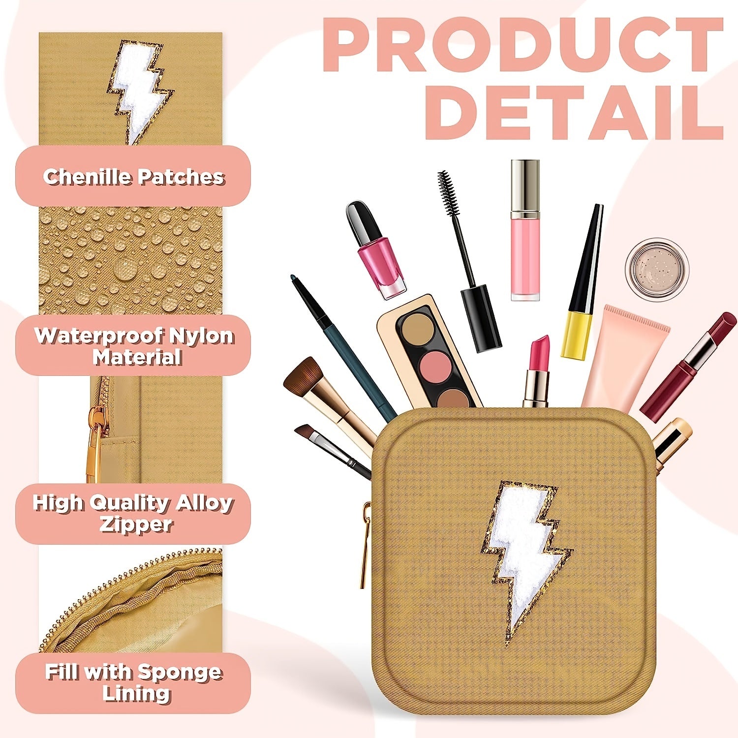 Preppy Patch Period Bag Sanitary Napkin Organizer