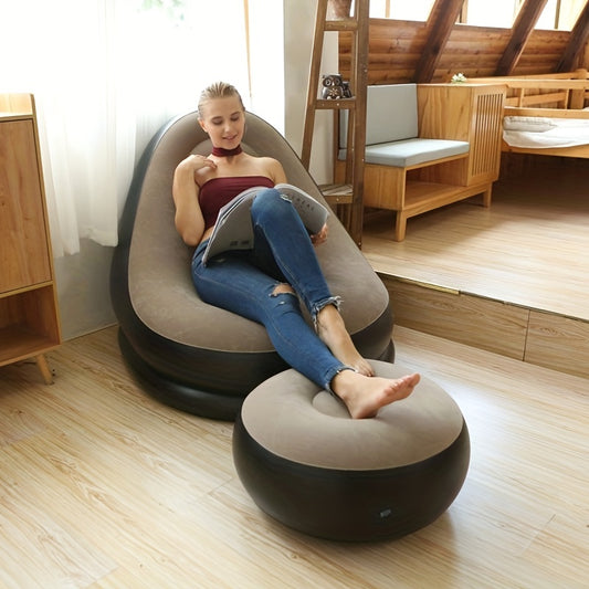 Portable Inflatable Sofa Bed for Dorms, Balconies, Camping