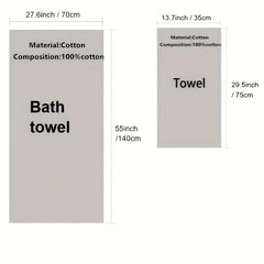 Soft Cotton Face Towel with Constellation Embroidery Pattern