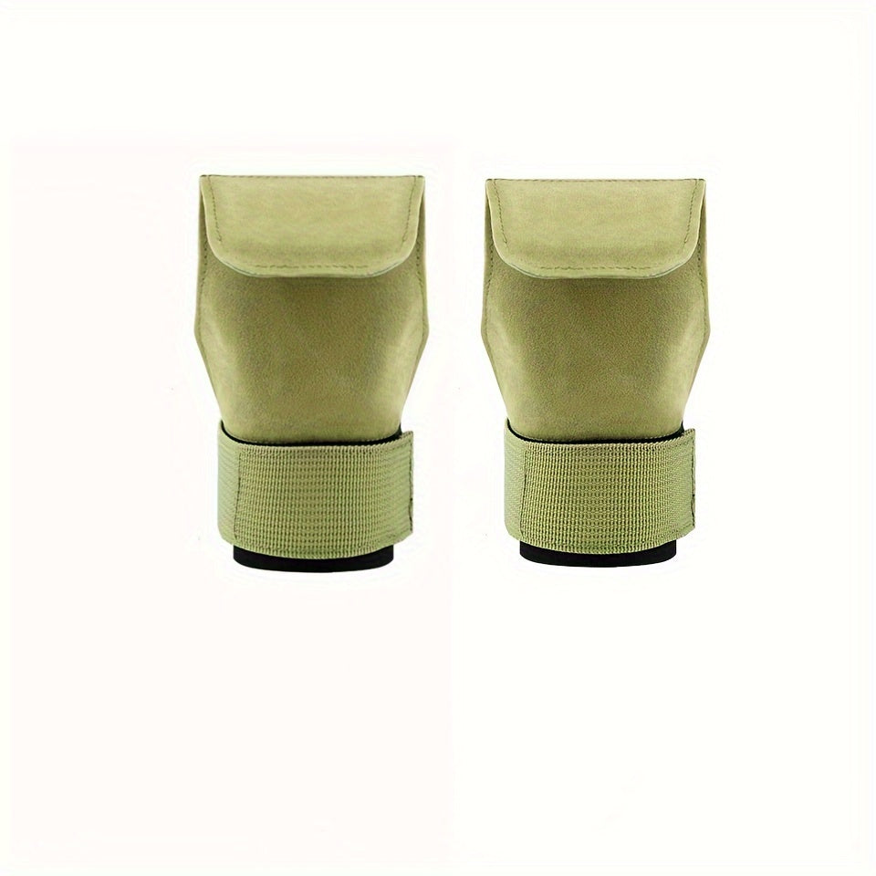 Strength Training Cowhide Palm Guard Weightlifting Wrist Guard Gloves