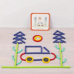 150pcs Wooden Building Blocks Educational Toy Gift for Kids