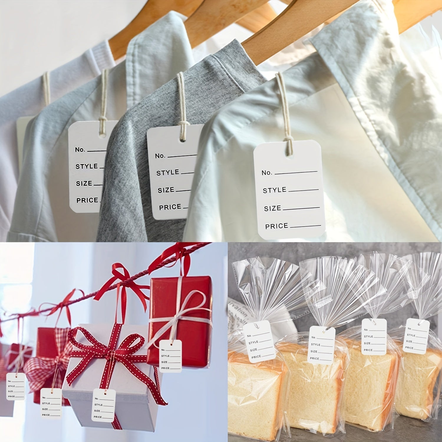 500pcs Clothing Size Tags Store Tags 5.0 x 3.51 cm