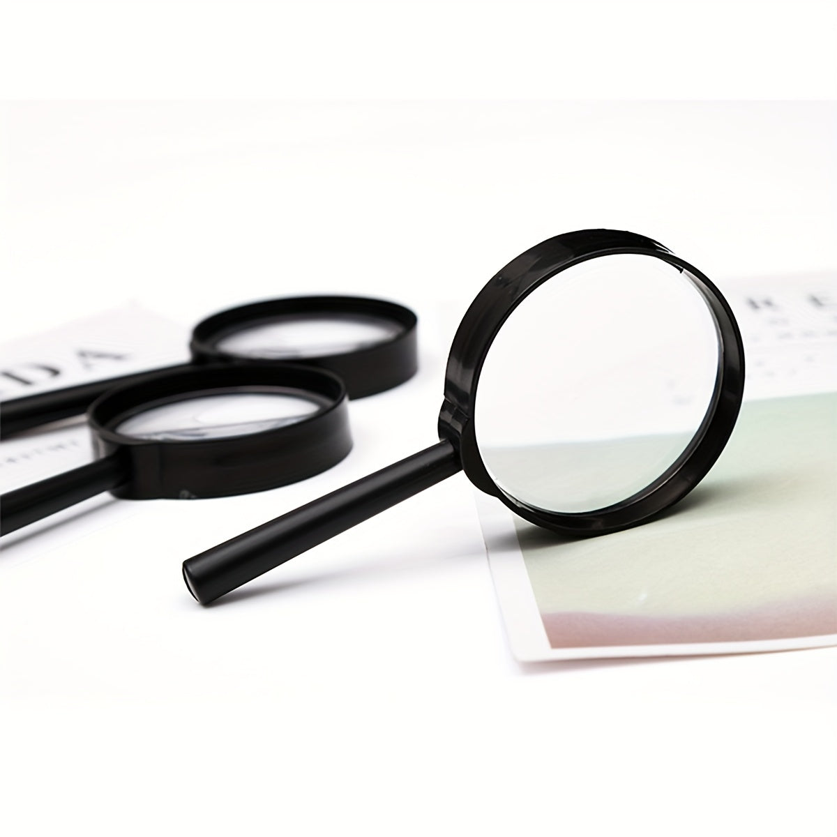 2pcs Magnifying Glass Handheld Reading Magnifier For Seniors