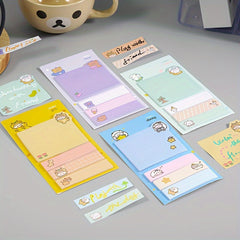 Cute Cartoon Index Stickers & Message Stickers 1pc Heart Memo Pad