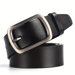 Men's Leather Pin Buckle Belt Cowhide Pants Belt Denim Belt