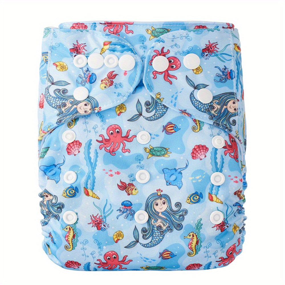 Washable Reusable Cloth Pocket Nappy Diaper for Baby 0-2yr Girl Boy w/ Insert