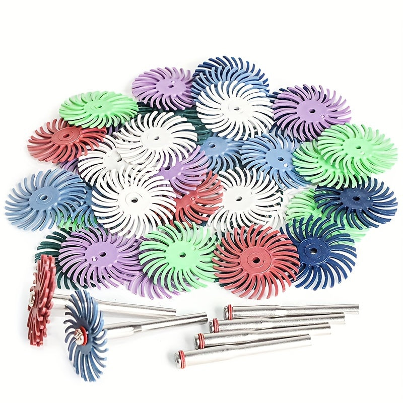 1 Inch Bristle Disc Kit 32pcs, Rotary Tools Detail Abrasive Wheel