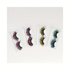 Glitter Sequin False Eyelashes Fluffy Volume Lashes Stage Makeup