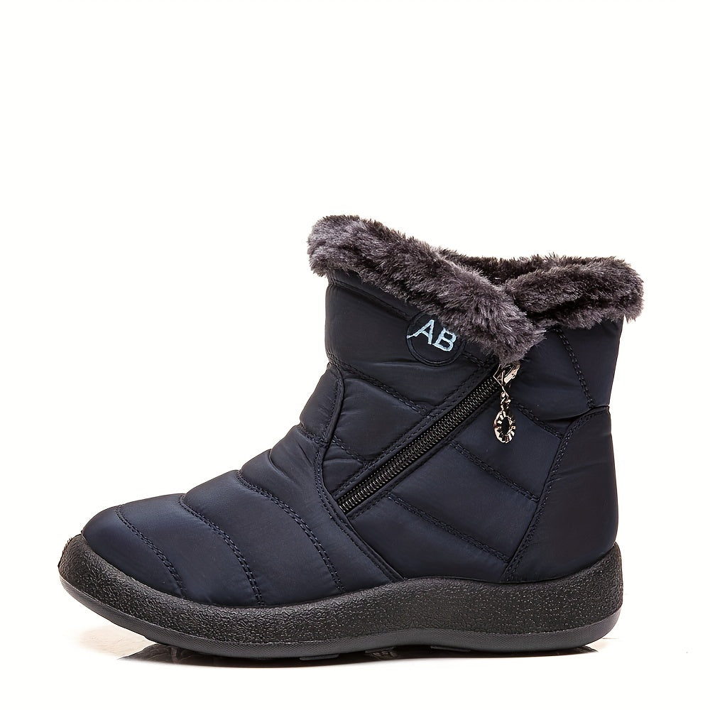 Thermal Fur Lined Snow Boots Non Slip Winter Boots