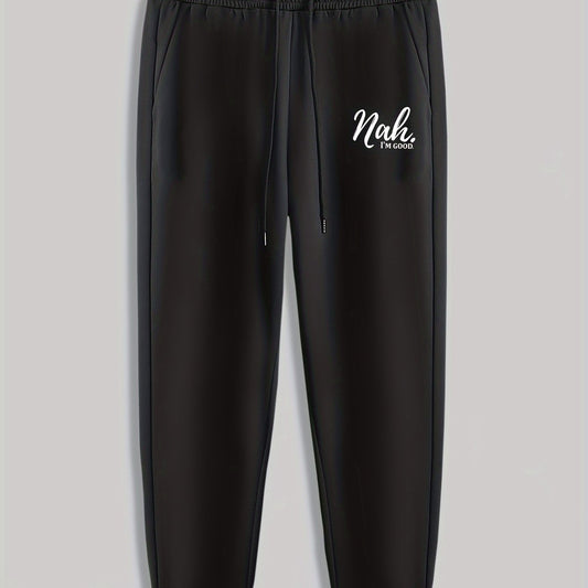 Men's Drawstring Sweatpants Loose Casual Trousers