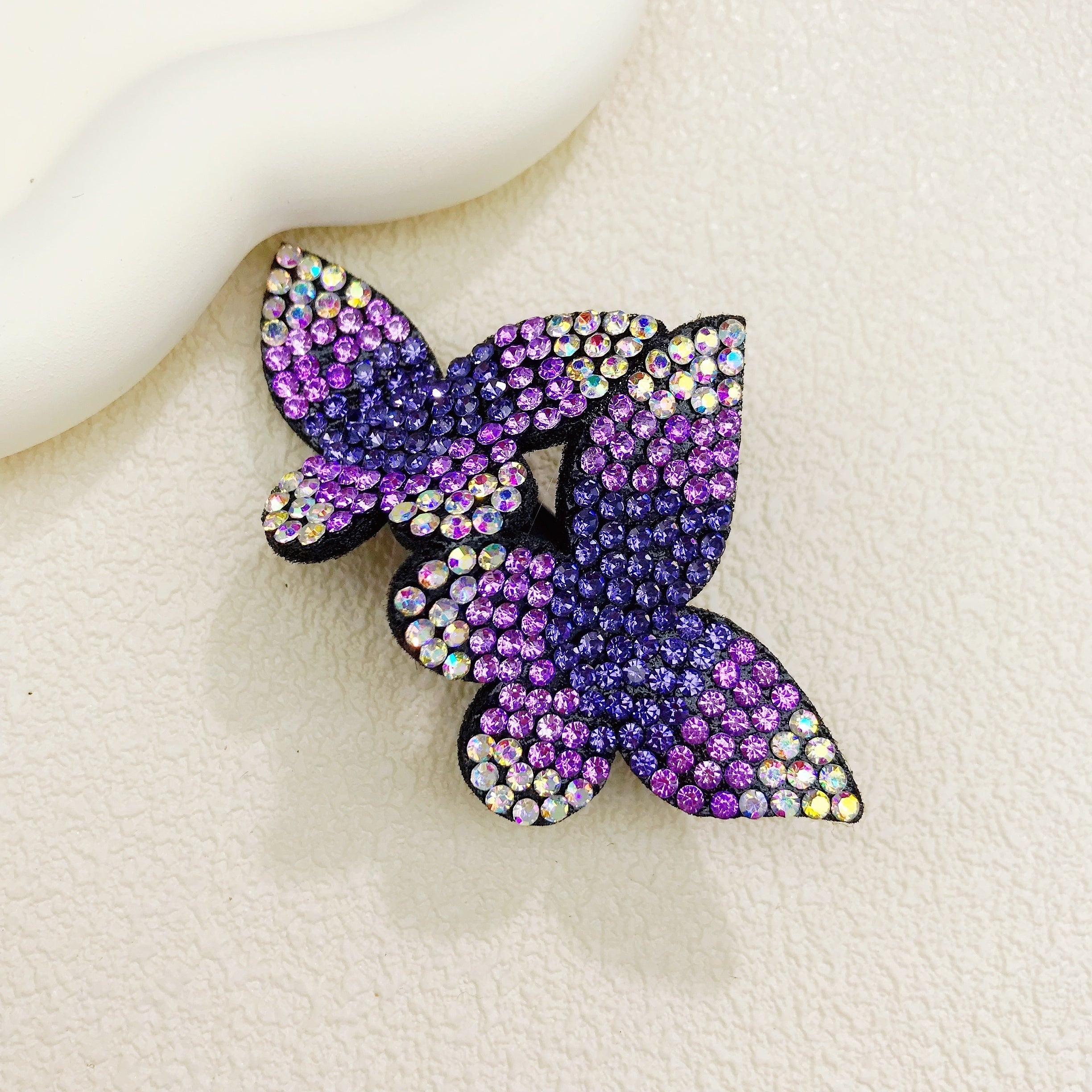 Colorful Rhinestone Butterfly Hair Clip for Women and Girls