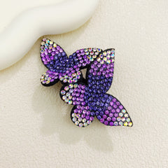 Colorful Rhinestone Butterfly Hair Clip for Women and Girls