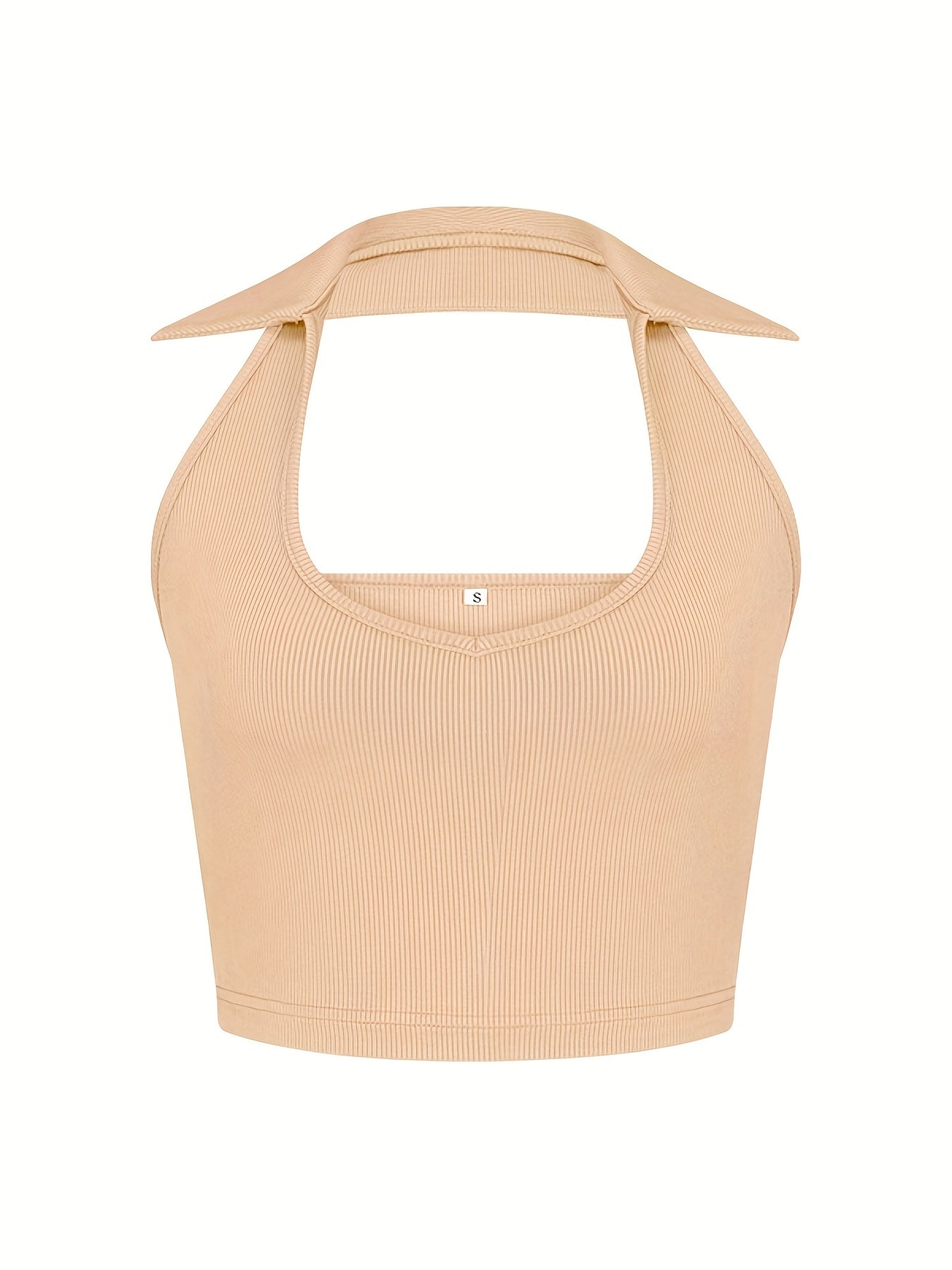 Sexy Halter Top Backless Sleeveless Cropped Top