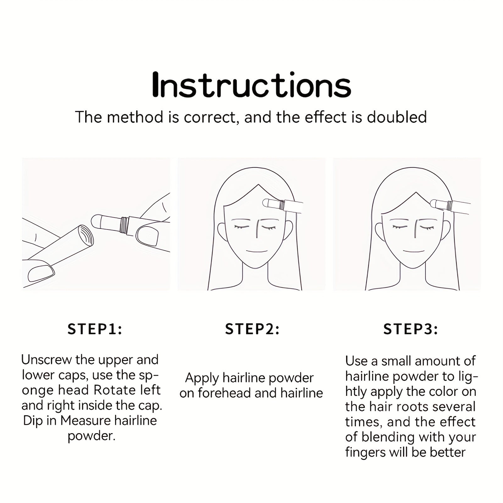 Waterproof Hair Sponge Pen for Men and Women