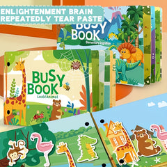 Interactive Quiet Book Sensory Learning Activity Toy Durable Material