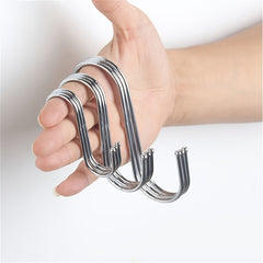 10pcs Stainless Steel S Hooks Heavy Duty Durable S Shaped Hooks for Kitchen