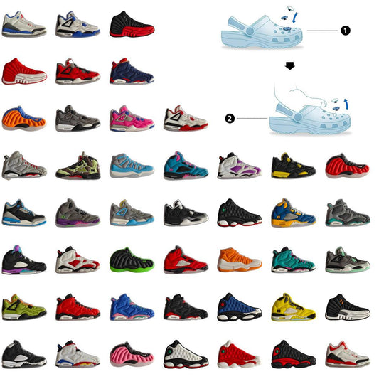 45pcs Basketball Shoes Shoe Charm For DIY Shoes Pins