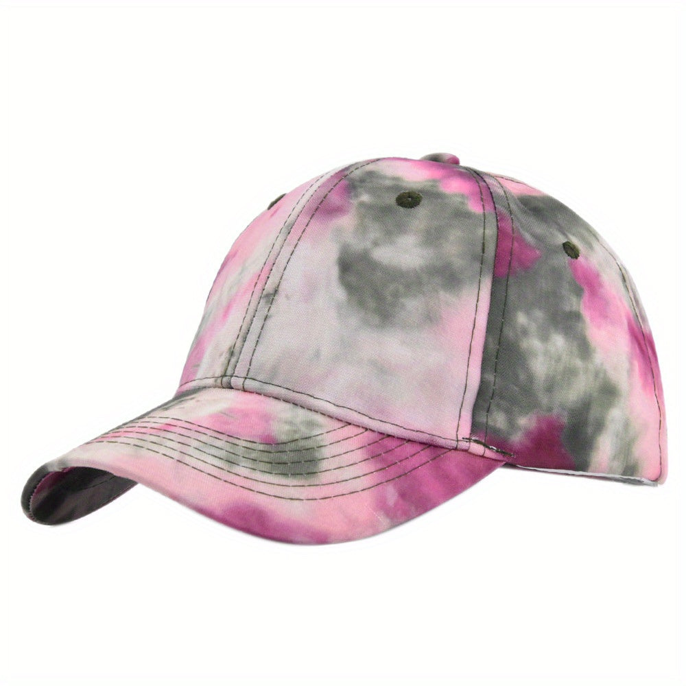 Tie Dye Baseball Cap Couple Sunscreen Dad Hats
