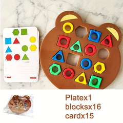 Kids Geometry Shape Matching Game Set Colorful Shape Sorting Educational Toy